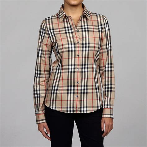 burberry plaid button down shirt|burberry designer button down shirts.